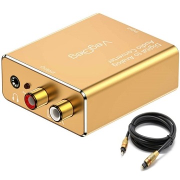 Převodník Dac Hq Optický Konvertor Rca Coaxial Cinch Veggieg Kabel 3 m