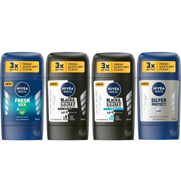 NIVEA MEN Стик-антиперспирант для мужчин x4