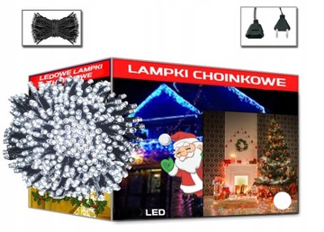 РОЖДЕСТВЕНСКИЕ ЕЛОЧНЫЕ ПОДСВЕТКИ 300 LED ХОЛОДНО-БЕЛЫЕ ДЛЯ РОЖДЕСТВЕНСКОЙ ЕЛКИ РОЖДЕСТВЕНСКАЯ ЕЛКА