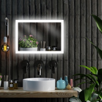 ЗЕРКАЛО С ПОДСВЕТКОЙ ДЛЯ ВАННОЙ 70x50 ATENA