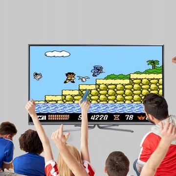 ТЕЛЕВИЗИОННАЯ ИГРОВАЯ КОНСОЛЬ С 2 ПАКЕТАМИ И ПИСТОЛЕТОМ РЕТРО-ИГРЫ