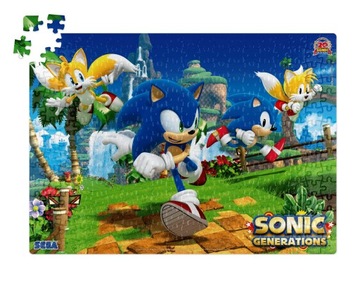 PUZZLE SONIC SUPER WZORY 35 el + PUDEŁKO