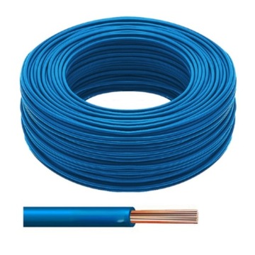 LINKA 4mm2 LgY 4 PRZEWÓD JEDNOŻYŁOWY 1X4 mm2 NIEBIESKI KABEL NA METRY