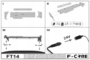 Półka TIR MAN TGA 00-10 kabina XXL eko-skóra led