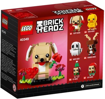 LEGO BRICKHEADZ 40349 ЩЕНОК ПОДАРОК ​​НА ДЕНЬ СВЯТОГО ВАЛЕНТИНА ДЛЯ ЕЕ НЕГО