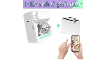 Мини-принтер Беспроводной мини-фотопринтер Принтер для этикеток, портативный