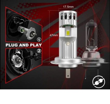 СВЕТОДИОДНЫЕ ЛАМПЫ Z1 H7 52 Вт ETI 5530 Plug&Play CSP 1–1 IP68 CANBUS Сверхпрочный