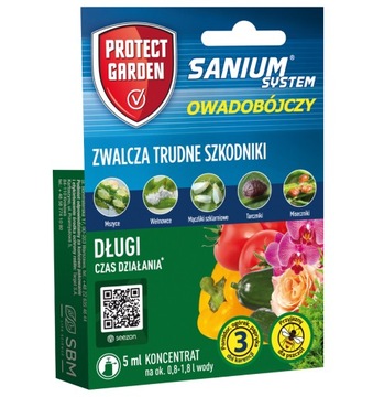 SANIUM SYSTEM OWADOBÓJCZY ZWALCZA MSZYCE CZERWCE MĄCZLIK TARCZNIK 5ML