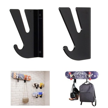 Настенный органайзер для скейтборда, горизонтальный сноуборд, черный