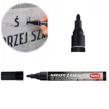 TOMA MARKERY DO RENOWACJI NAPISÓW NA NAGROBKACH