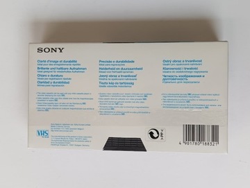 КАССЕТА VHS SONY 120 НОВАЯ + БЕСПЛАТНО