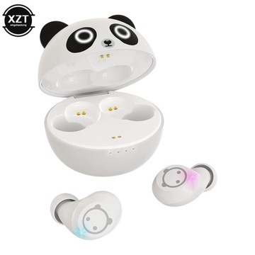 TWS Cute Panda bezprzewodowe słuchawki stereo mini