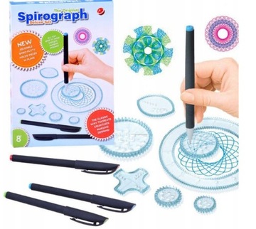 Spirograf Zestaw do Rysowania Pisakami dla Dzieci 3D Akcesoria Piękne Wzory