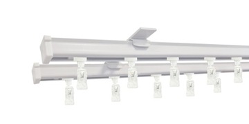 Зажимы для карнизов на алюминиевую рейку, 10 шт, белые зажимы для карнизов