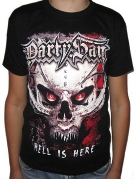 T-shirt rockowy z nadrukiem HELL IS HERE UBR-S