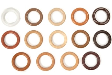 Żabki na kółko drewniane żabka do karnisza kółka drewnianego do firanek 100