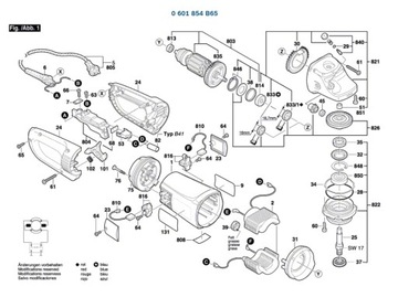 BOSCH GWS22-230JH M00 колодка для угловой шлифовальной машины