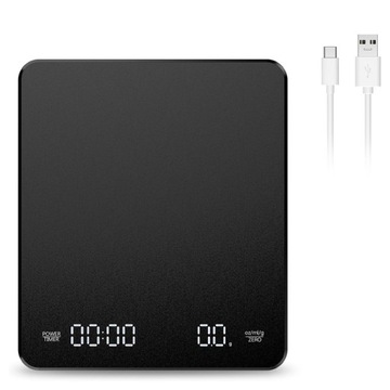 ЭЛЕКТРИЧЕСКИЕ КУХОННЫЕ ВЕСЫ СВЕТОДИОДНЫЕ 0,1 Г, КОФЕЙНЫЕ ВЕСЫ С ТАЙМЕРОМ, 1-3000 Г