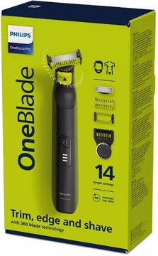 ЛУЧШИЙ МУЖСКОЙ ТРИММЕР ДЛЯ БОРОТЫ ДЛЯ ЛИЦА, ТЕЛА PHILIPS ONEBLADE PRO SHARER