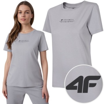 KOSZULKA DAMSKA 4F T-SHIRT BAWEŁNIANY REGULAR