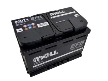 Akumulator Moll efb 12V 74Ah 720 Start-Stop 82074 MOŻLIWY DOWÓZ MONTAŻ
