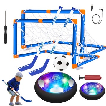 2 ВОРОТА + 2 СКЛАДНЫЕ ХОККЕЙНЫЕ КЛЮШКИ + КОРОЧКИ ШАРОВ USB НАБОР