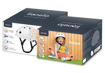ШЛЕМ ДЕТСКИЙ LIONELO ШЛЕМ ДЛЯ СКУТЕРА И ВЕЛОСИПЕДА БЕЛЫЙ