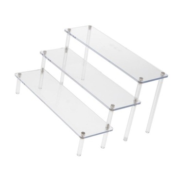 Bezbarwny Akrylowy Riser Kosmetyki Samochodzik 30x15cm LxH