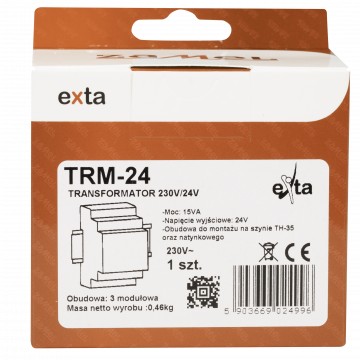 ЗАМЕЛЬ ТРАНСФОРМАТОР 230/24В 15ВА ТРМ-24