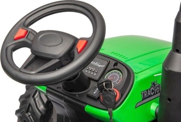 БОЛЬШОЙ ЭЛЕКТРОТРАКТОР 24 В ОТ АККУМУЛЯТОРА 190 Вт ПУЛЬТ ДИСТАНЦИОННОГО УПРАВЛЕНИЯ