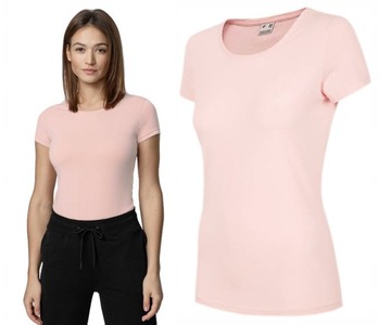 KOSZULKA DAMSKA T-SHIRT 4F TSD001 XL JASNY RÓŻOWY