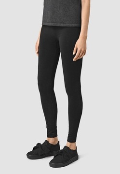 AllSaints damskie czarne legginsy slim defekt S