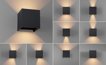 ФАСАДНЫЙ НАСТЕННЫЙ СВЕТИЛЬНИК НАРУЖНЫЙ СВЕТОДИОДНЫЙ НАСТЕННЫЙ СВЕТИЛЬНИК 6ВТ IP65 UP BOTTOM LOFT