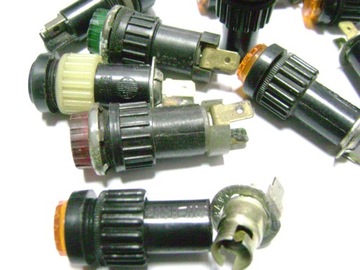 KONTROLKA pomarańczowa żółta stary typ Z WOJSKA