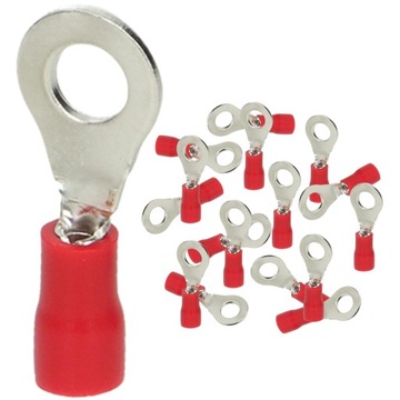 KOŃCÓWKA OCZKOWA IZOLOWANA 1mm² / M6 25 SZTUK