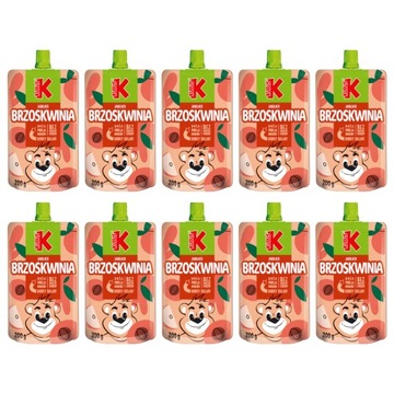 Фруктовый мусс Винни Персик Яблоко, коробка 10x 200г