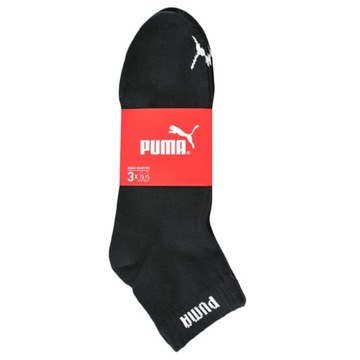 Мужские носки Puma из хлопка с логотипом, 9 пар, четверть C3, размер 43/46