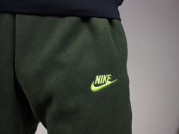 Nike MEGA CIEPŁE POLAROWE ZIMOWE męskie spodnie dresowe FLEECE jogger POLAR
