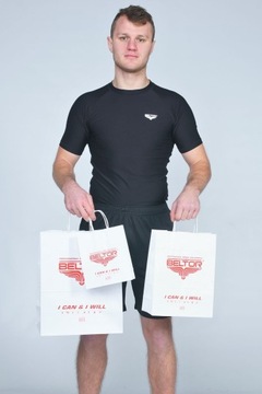 БУМАЖНАЯ ПОКУПОЧНАЯ СУМКА BELTOR С РУЧКОЙ БЕЛАЯ 250х150х320мм М