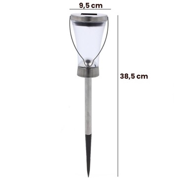 3x светодиодные садовые лампы на солнечных батареях, встраиваемые, для улицы, сатиновые, IP44