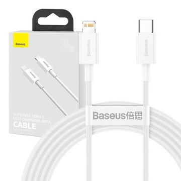 BASEUS MOCNY KABEL PRZEWÓD USB TYPU C DO LIGHTNING DO IPHONE PD QC 20W 2M