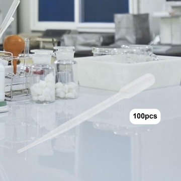 100x jednorazowy zakraplacz przezroczysty DIY zabawki naukowe praktyczne oko 2 ml