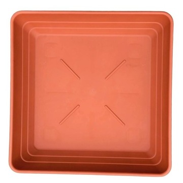 Kwadratowa podstawka pod doniczkę terakota 29 cm