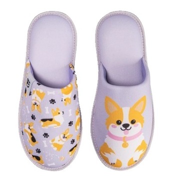 PIES CORGI Wesołe Kapcie roz 40-41 Pantofle 29 cm
