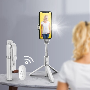 ПАЛКА ДЛЯ СЕЛФИ - ТЕЛЕСКОПИЧЕСКАЯ ПАЛКА СО ШТАТИВОМ DUDAO, ЖЕСТКАЯ С ДИСТАНЦИОННЫМ УПРАВЛЕНИЕМ