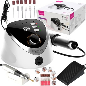 Frezarka Do Paznokci Profesjonalna Manicure Pedicure 65W z Zestawem Frezów