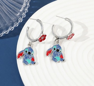Детские серьги Stitch Disney Lilo & Stitch, висящие круглые