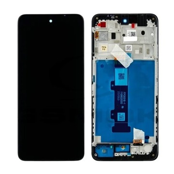 NOWY ORYGINALNY EKRAN LCD MOTOROLA MOTO E22s Z RAMKĄ