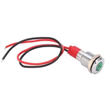 Wodoodporna lampka LED 10mm 3-6VDC do systemów kontrolnych przemysłowych
