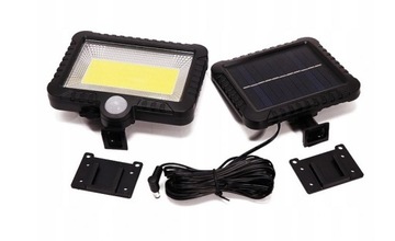 СОЛНЕЧНАЯ ЛАМПА С ДАТЧИКОМ ДВИЖЕНИЯ И СУМЕРКИ 100LED